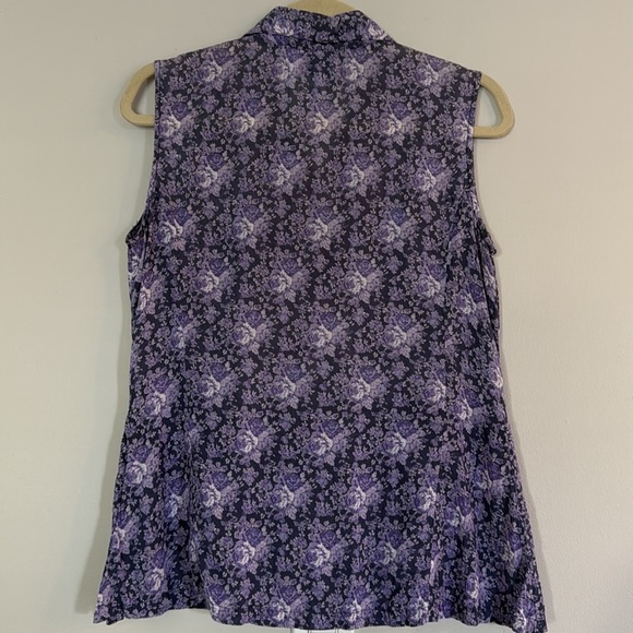 Vintage April Cornell sleeveless blouse small - Picture 4 of 4